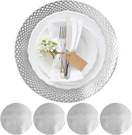 Metallic Tischsets 4er Set - Leicht zu reinigen,
