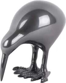 Metallische Statue Present Time Kiwi Bird