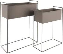 Metallischer Blumenkasten gerade Present Time