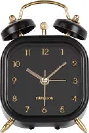 Metallischer Wecker Karlsson Glam Square