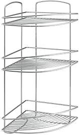 Metaltex 460203 Eckregal Onda mit 3 Etagen, 22 x