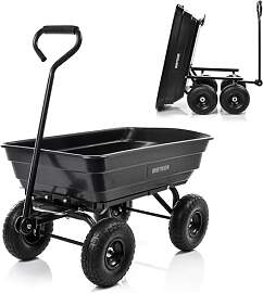 Meteor Gartenwagen 3 in 1 mit Kippfunktion 90 l