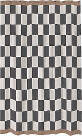 Mette Ditmer Retro Duschvorhang 150x200 cm Dark