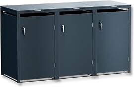 Metzler Mülltonnenbox 3er 240L aus massivem und