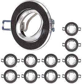 Mextronic Deckeneinbaurahmen: 10x Einbaurahmen Alu 