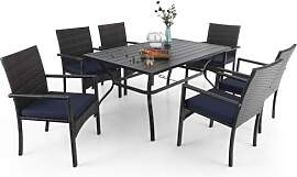 MFSTUDIO Rattan Gartenmöbel Set, Terassenmöbel