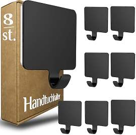 MGCKGBN Handtuchhalter ohne Bohren 8 Stück Haken