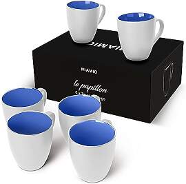 MIAMIO - 6x 350 ml Kaffeebecher Set – Moderne