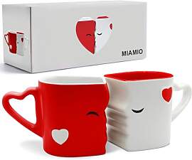 MIAMIO - Kaffeetassen/Küssende Tassen Set