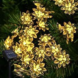 Micacorn Solar LED Lichterkette Garten,