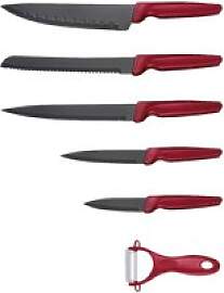 MICHELINO Messerset rot Edelstahl 6 tlg.