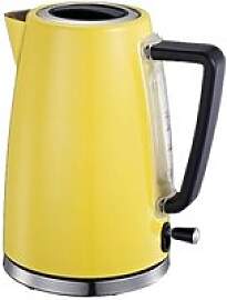 MICHELINO Wasserkocher 74081 gelb Edelstahl Glas