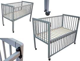 Micoland Kinderbett/Beistellbett/Babybett 2in1
