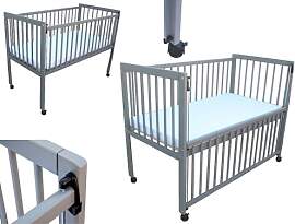 Micoland Kinderbett/Beistellbett/Babybett 2in1