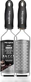 Microplane 2-Wege-Schneide Reibe Edelstahl Schwarz 