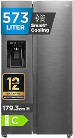 Midea Side-by-Side Kühl-Gefrierkombination