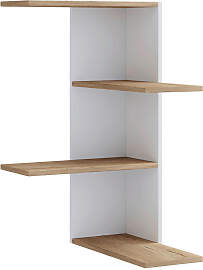 Mid.you Eckregal Balos, Weiß, Honigeiche, 2