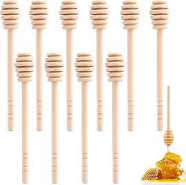 MIHUTU 10 Stück Rührstäbchen aus Holz Honig,