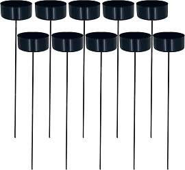 MIJOMA 10 Stück Kerzenhalter-Set, Teelichthalter