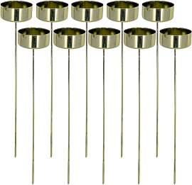 MIJOMA 10 Stück Kerzenhalter-Set, Teelichthalter