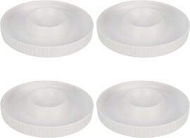 MIJOMA Eierbecher 4er Set 9,8 x 1,8 cm – weiß