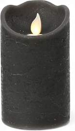 MIJOMA LED-Echtwachskerze mit Flackerflamme, Timer 