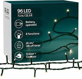 MIJOMA LED Lichterkette Outdoor warmweiß mit