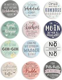 MIJOMA Magnet Set mit Sprüchen – Runde