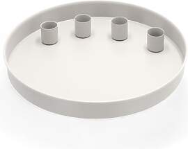 MIJOMA - Rundes Metall-Tablett Ø25cm, Ideal für