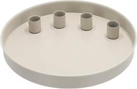 MIJOMA - Rundes Metall-Tablett Ø25cm, Ideal für