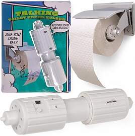 MIJOMA sprechender Toilettenpapierhalter mit