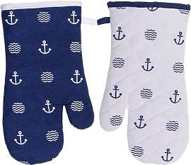 MIJOMA Topfhandschuh 2er Set Maritim Mix aus