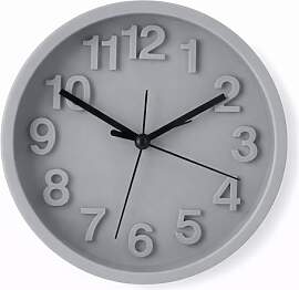 MIJOMA Wanduhr 13 cm rund mit 3D-Ziffern
