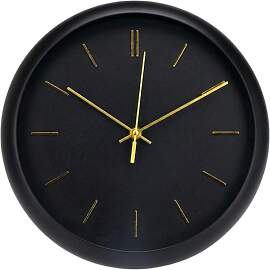 MIJOMA Wanduhr modern rund 30 cm leise ohne Ticken 