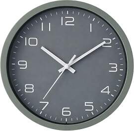 MIJOMA Wanduhr rund 20 cm modern leise ohne Ticken 