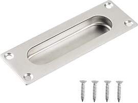 MiJunHD Schiebetürgriff Edelstahl Griff, 120 x 40 