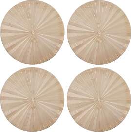 Mikasa runde metallische Tischsets, 4er-Set