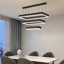 Mikeru 40+60+80CM Moderne LED-Pendelleuchte,