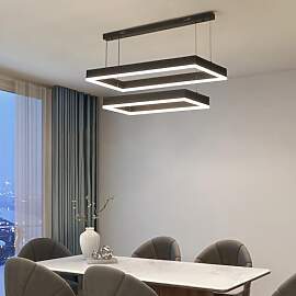 Mikeru Moderne LED Pendelleuchte 40+60CM,