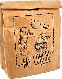 MIK funshopping Pausenbrot-Tasche, Braune Lunchbag 