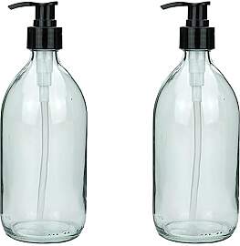 mikken 2 Seifenspender 500 ml Lotionspender Glas
