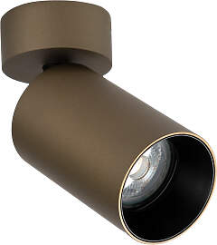 Mila 1 Runde Aufbauleuchte Bronze mit Smart RGB LED