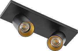 Mila 2 Deckenstrahler Schwarz/Gold