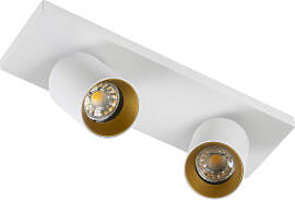 Mila 2 Deckenstrahler Weiß/Gold