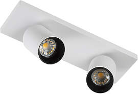 Mila 2 Deckenstrahler Weiß/Schwarz