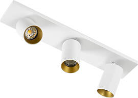 Mila 3 Deckenstrahler Weiß/Gold