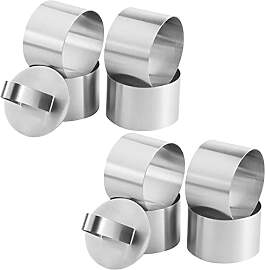 Milai 8pcs Kuchenring-Set,Edelstahl