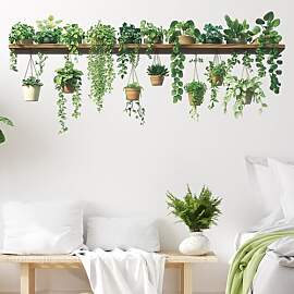 milaosk Wandtattoo Pflanzen Wandaufkleber Wand