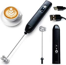 Milchaufschäumer Stab USB, 3 Geschwindigkeiten,