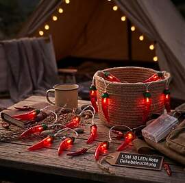 Milisten 1.5M Chili Lichterkette LED -
